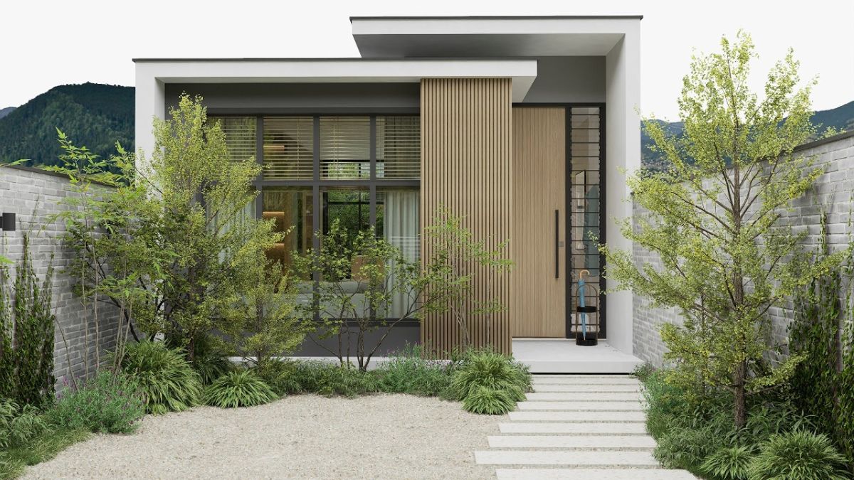 Moderná malá architektúra: Casa Pequena e Moderna v Terene Estreito