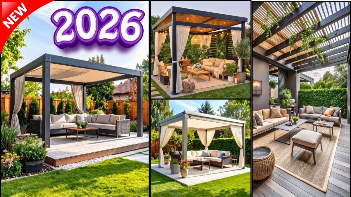 Svieže nápady na moderné pergoly pre váš exteriér v roku 2026