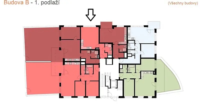 Predaj bytu 1+kk, 37 m² – Praha 4, Chodov, novostavba – foto 7