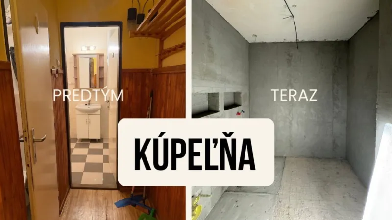 Kúpeľňová metamorfóza: Rekonštrukcia od Niny Len Tak