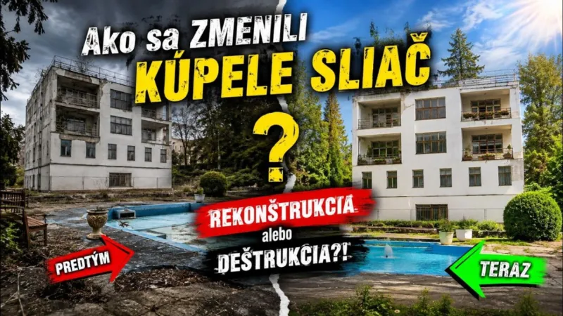 Rekonštrukcia Kúpeľov Sliač: Dúfať v obnovu alebo smútiť za minulosťou?